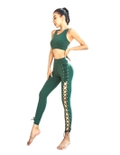 Tight pants autumn and winter yoga banded sports pants high waist lifting fitting pants women's trousers