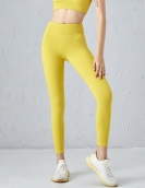 Spring and summerless, embarrassing line yoga pants, female skin naked, high -waist sports fitness pants