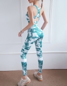 Spring and summer sports fitness printed yoga cloth