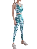 Spring and summer sports fitness printed yoga cloth