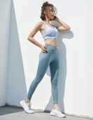 Spring and summer sexy back zipper sports bra, high waist peach hip color yoga pants yoga clothes