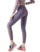 Fitness pants female autumn and winter high waist high -waisted buttocks yoga pants, naked sexy net yarn stitching health pants