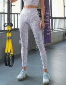 Yoga pants women's high -end digital printing tight pants, thin breathable fitness pants