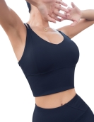 Sports vest female cross -back sports underwear yoga yoga gathered shock -proof fitness top girl