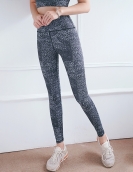 Spring and summer sports fitness high waist, peach hip yoga pants, dry printing flower tight pants