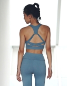 Yoga suit running sports fitness beauty back shirt tight hip pants two -piece suit