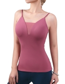 Spring and summer yoga fitness shirts female thin shoulder strap sexy mesh fast dry top sports running vest