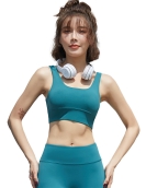 Spring and summer Jinshuang -faced yoga breasts female naked skin, skin -friendly gathered shock absorption of chest pad sports underwear