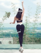 High -waist yoga pants female yoga fitness pants running outdoor sports pants female tight trousers