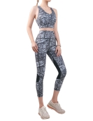 Summer yoga clothing female fast -drying outdoor running fitness sports yoga set