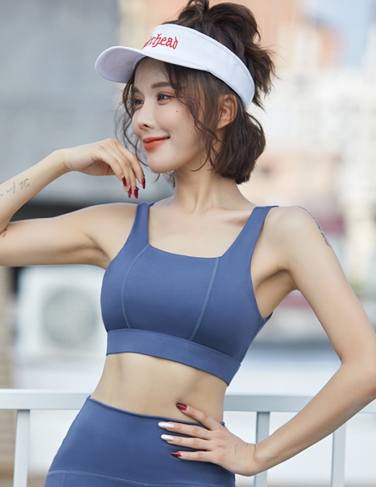 Autumn and winter deduction without steel ring sports Fitness female gathered shock -proof, dry and air -dried, drying exercise bra