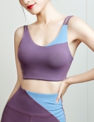 Yoga clothing female yoga bra, personality, color matching sports vest, breathable comfortable top fitness