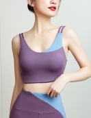 Yoga clothing female yoga bra, personality, color matching sports vest, breathable comfortable top fitness