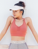 Running fitness sports bra, fitness vest female yoga top beauty gathers gathers underwear women