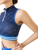 Yoga clothing female fitness clothing women's sporty shirty sexy exposure umbilical shock anti -shock anti -gathered exercise bra