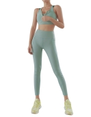 Yoga suit two sporting dance shock -proof peach hip tight pants