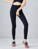 Spring and summer -free embarrassing line sports yoga pants female skin naked fabric high bounce yoga pants