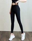 Spring and summer fashion workmade sports fitness yoga pants high -waisted hip -hip pants speed dry sports tight pants