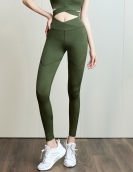 Spring and summer fashion workmade sports fitness yoga pants high -waisted hip -hip pants speed dry sports tight pants