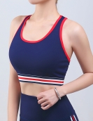 Spring and summer contrasting sporty yoga creampieces, gathered shock absorption breathable sports underwear