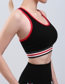 Spring and summer contrasting sporty yoga creampieces, gathered shock absorption breathable sports underwear