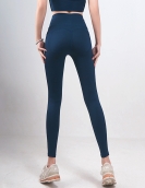 Spring and summer cross high -waisted yoga pants, peaches, hips, slim pockets, fast dry sports bodybuilding pants