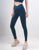 Spring and summer cross high -waisted yoga pants, peaches, hips, slim pockets, fast dry sports bodybuilding pants