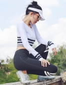 Yoga clothing set female yoga pants sports fitness yoga sweater two sets of speed dry sportswear women