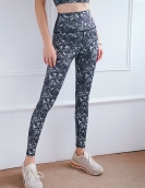 Printed color yoga pants high waist peach hip bodybuilding bodybuilding trousers fast dry lifting tight pants