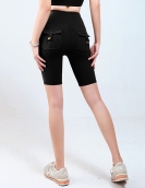 Spring and summer new workers pent -point pants, female peach, hip -lifting sports short pants, dry and strong pants