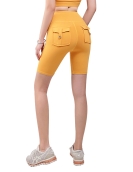 Spring and summer new workers pent -point pants, female peach, hip -lifting sports short pants, dry and strong pants