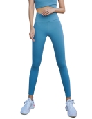 Spring and summer nude high -waist hip -hip fitness yoga pants female fast -drying high bounce peach hip sports tight pants