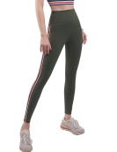 Spring and summer sports fitness stripe yoga pants female high waist peaches raised buttocks and bodybuilding pants high bomb -breathable tight pants