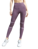 Spring and summer stripes, contrasting color fitness pants, women's fast feet slimming high waist peach hip pants