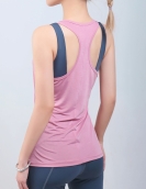 Spring and summer sleeveless loose sports, fitness vest female fast -drying, breathable slim back yoga shirt