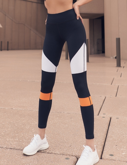 Dance pants female spring and summer yoga pants women's high -waist elastic tight pants fitness pants female