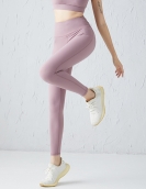 Double -sided nude grinding hair yoga fitness pants female high waist peach hip hip tight trousers running health pants