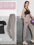 Yoga clothing female long sleeve suit autumn and winter casual sports pants fast dry top four sets of yoga suits