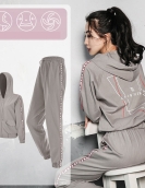 Yoga clothing female long sleeve suit autumn and winter casual sports pants fast dry top four sets of yoga suits