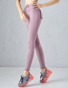 Spring and summer naked yoga pants female with pocket bodybuilding trousers breathable speed dry elastic pants pants