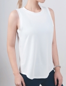 Spring and summer yoga clothing top sleeveless loose skin, skin -friendly, fast dry and round neck blouse