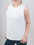 Spring and summer yoga clothing top sleeveless loose skin, skin -friendly, fast dry and round neck blouse